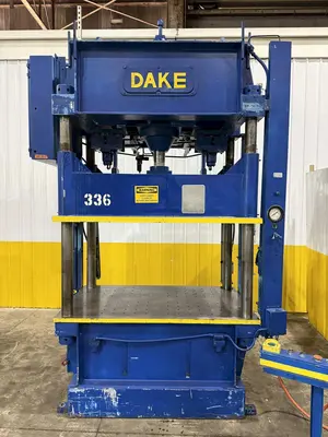 75 TON DAKE MODEL #18-558 HYDRAULIC 4-POST PRESS,  23" STROKE: YOBRO #24094