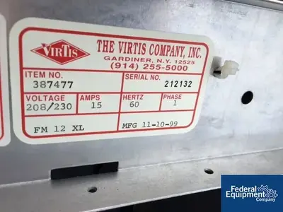 USED VirTis Virtis Freeze Dryer, Model FM 12 XL