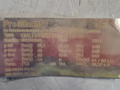 NEW 2011 PROMINENT MF3S80/50-50-50
