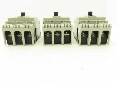 Fuji BW50RAGU3P015 3-Pole Auto Circuit Breaker 15A 500V 3Ph Molded Case Lot of 3