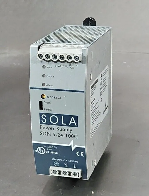 Used SOLA SDN 5-24-100C DIN Rail Power Supplies South Carolina US | Palmetto Automation #1162101
