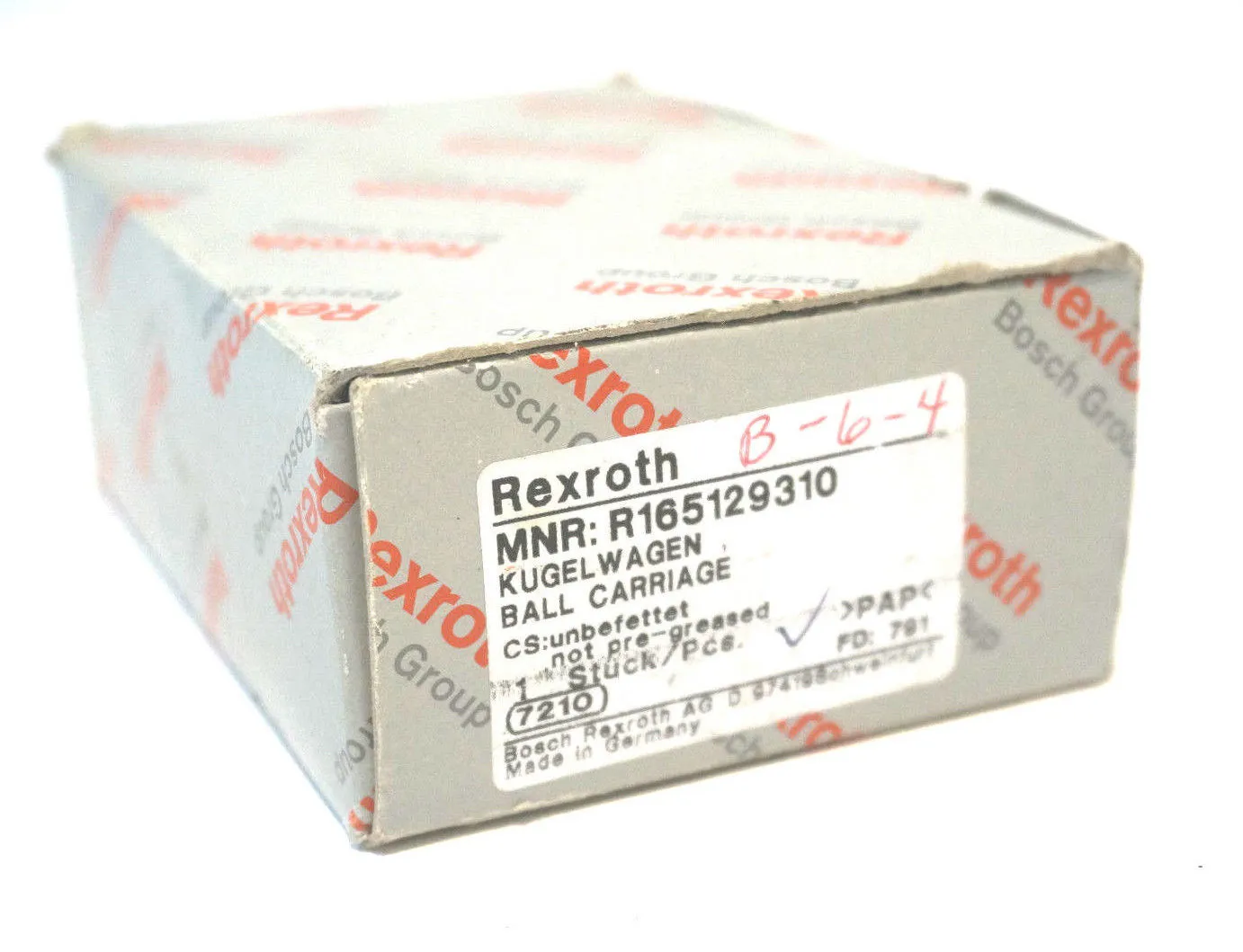 NEW REXROTH R165129310 BALL CARRIAGE
