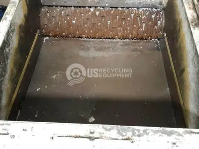 USED VECOPLAN RG70-200K SINGLE SHAFT SHREDDER WITH CONVEYOR