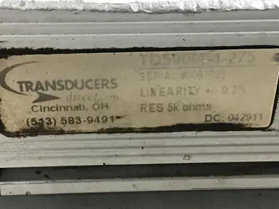 USED TRANSDUCER TECHNIQUES TD540M-4-275