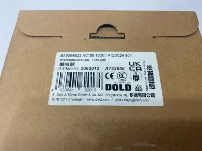 NEW E. DOLD & SÖHNE VOLTAGE RELAY, SINGLE CHANGEOVER