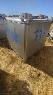 Tank, 350 Gallon, 316 Stainless Steel, LiquiTote, #5991126