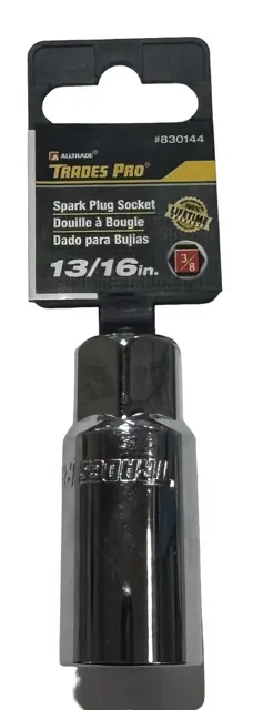 Trades Pro 3/8" Drive 13/16" Spark Plug Socket 6 Point 830144