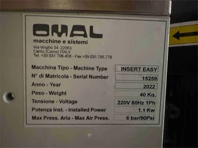 Used 2022 OMAL INSERT EASY Flexible Drilling and Inserting Machines Oregon US | MachineryMax #1547090