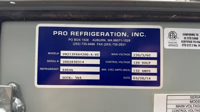 Pro Refrigeration 24hp Glycol Chiller