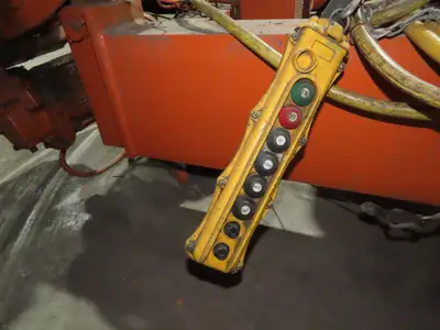 Cleveland Tramrail P&H 7.5 Ton Double Girder Underhung Bridge Crane Hoist 26'