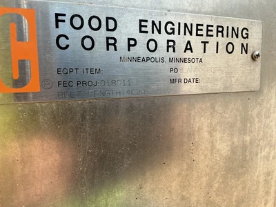 Used FEC 180110082 Chocolate Confectionary Cooling Tunnels Ohio US | Equipment Recovery Corp. #1331484