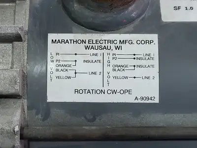 1.5 hp, 115/230V, 3450 rpm, 56CZ-73 Electric Motor