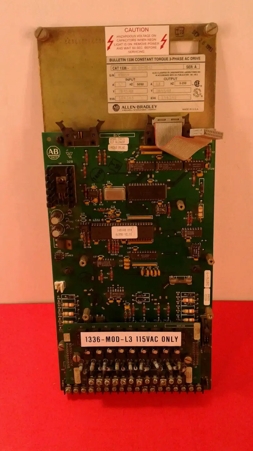 ALLEN-BRADLEY 1336-B003-EOD-FA2-L3 Ser A CONSTANT TORQUE 3 PHASE AC DRIVE. 3B