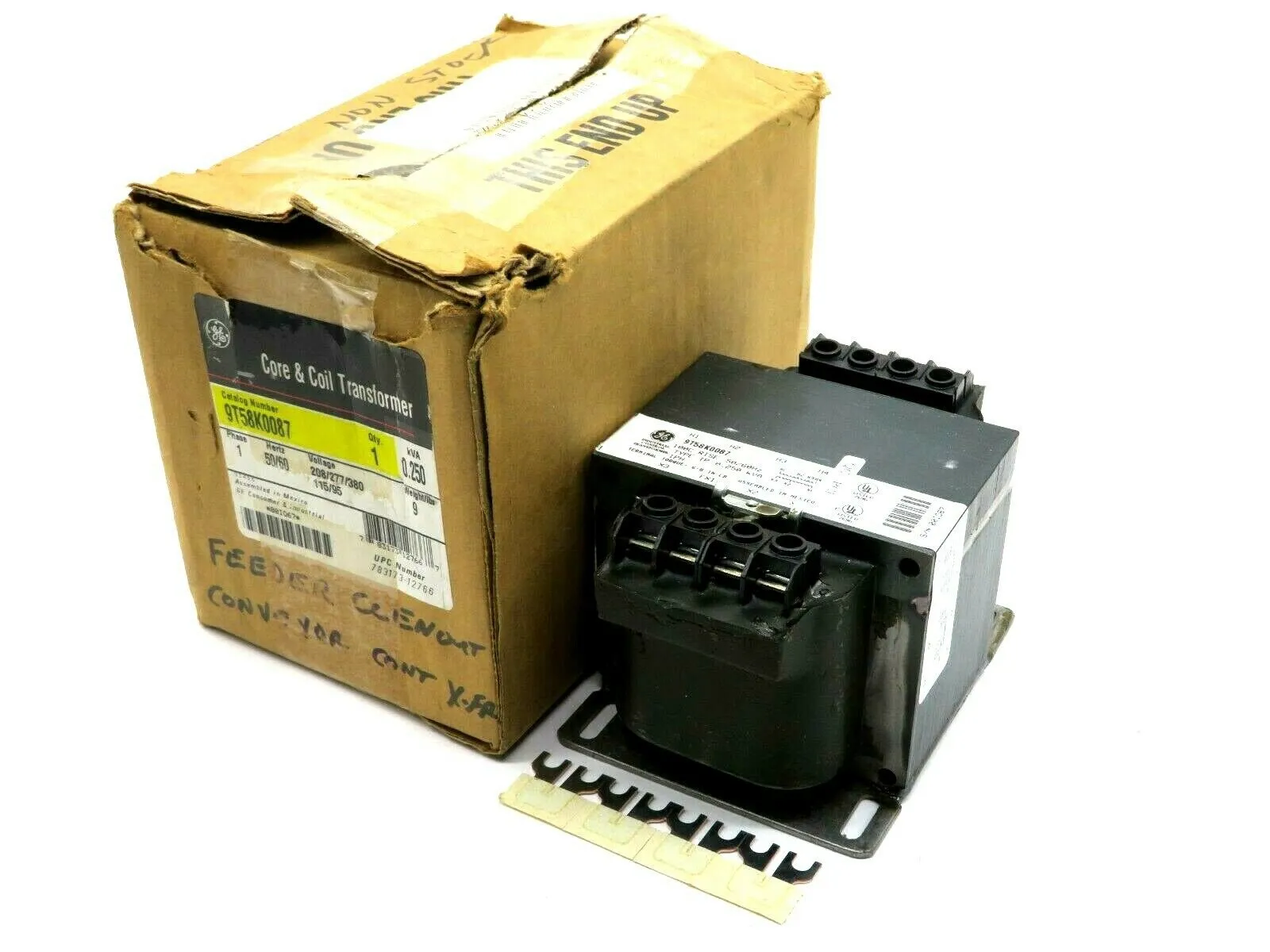 NEW GENERAL ELECTRIC 9T58K0087 CORE AND COIL TRANSFORMER PHASE 1 HERTZ 50/60