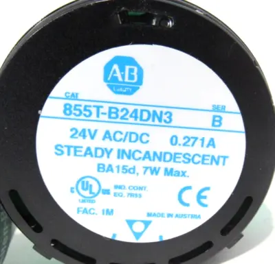 NEW ALLEN BRADLEY 855T-BPM25 MOUNTING BASE W/ 855T-B24DD4 & 855T-B24DN3