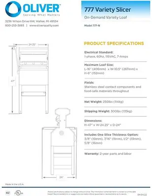 _UNKNOWN_ 777-N Bread / Bun Slicing | Harvest Equipment and Fabrication Inc (3)
