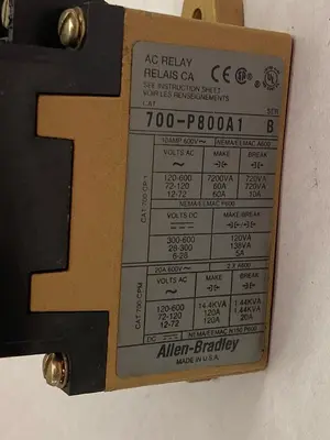 Used ALLEN-BRADLEY 700-P800A1 Misc Electrical & Power Parts Ohio US | Surplus Asset Holdings #1545922