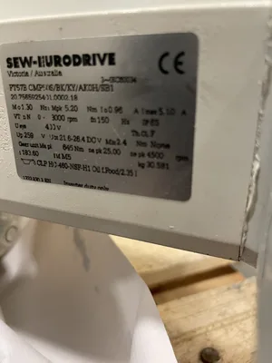 Sew-Eurodrive FT57B CMP50S/BK/KY/AK0H/SB1 Servo Gear Drive / Gearmotor 183.60:1