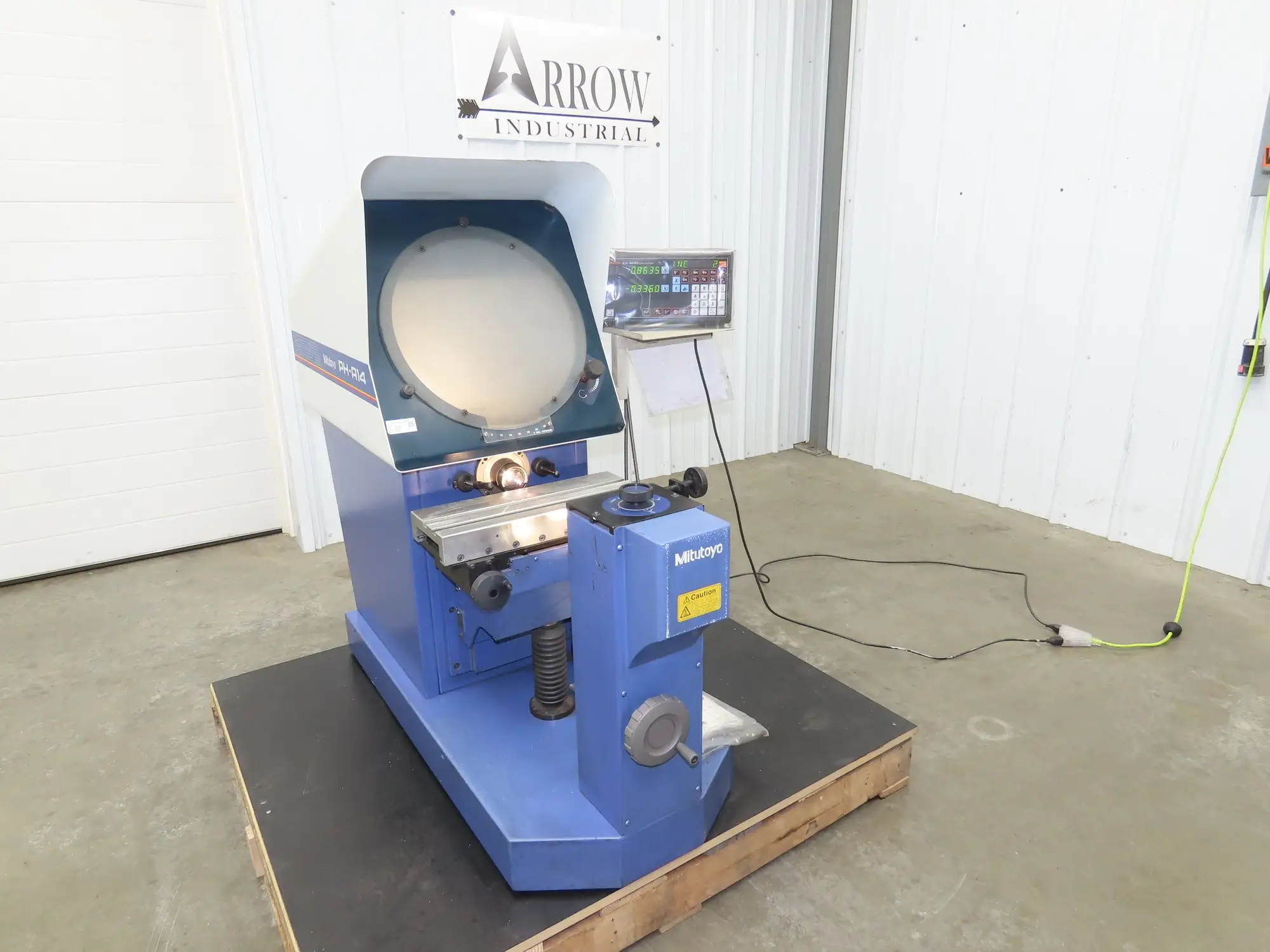 Mitutoyo PHA-14 Horizontal Optical Comparator Profile Projector Measure Counter