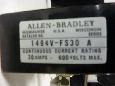 USED ALLEN BRADLEY 1494V-DS30 SER A