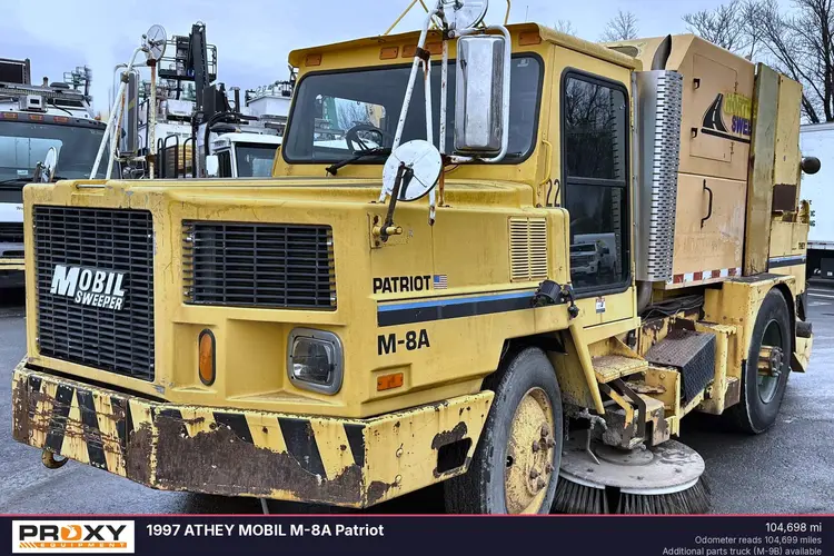 Used 1997 ATHEY MOBIL M-8A PATRIOT Street Sweeper New Jersey US | Proxy Equipment #1385339