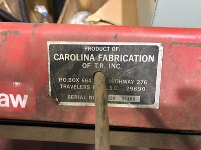 Carolina Fabrication Industrial Metal Bandsaw