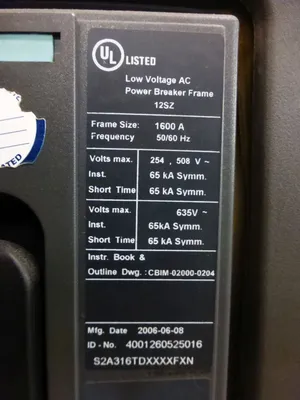 4000 Amp Siemens WL Switchgear, 7 Section, 4000/1600A Breakers,