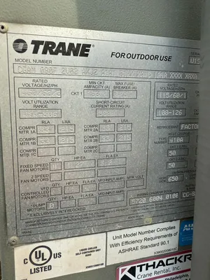 TRANE CGAN080F2V02 Chillers | Perry Equipment (5)