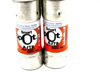 NEW LOT OF 2 FERRAZ SHAWMUT AJT8 FUSES