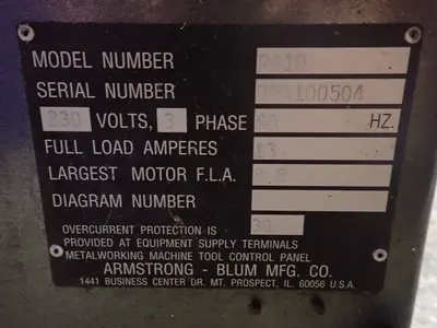 Used MARVEL / ARMSTRONGBLUM MFG. PA10 Horizontal Band Saws Ohio US | HGR 24 #1175477