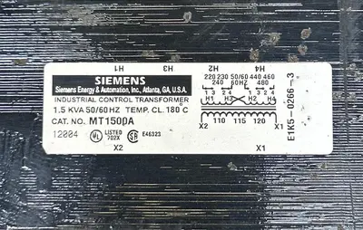Used SIEMENS MT1500A Miscellaneous Equipment (Electrical & Power) | Surplus Asset Holdings #1198647