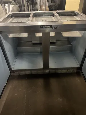 174-0116 Delfield 48” Self Contained Pan Rail Prep Table Cooler