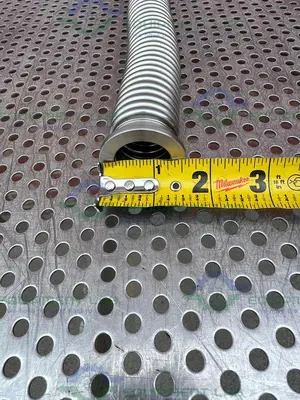 Stainless Steel Bellows Flexible Vacuum Hose 10" w/ KF 25 Fitting