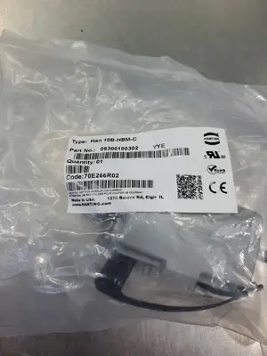HARTING HAN 10B-HBM-C Plug Module, (09300100302) 5D-16