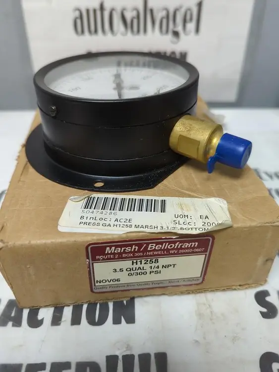 New | in-Stock MARSH H158 Universal Pressure Meters Ohio US | Surplus Asset Holdings #1234418