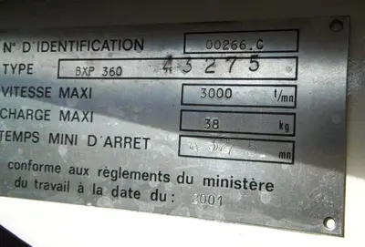 Robatel BXP 360 centrifugal extractor, 316L SS.