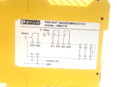 PSR-SCP-24UC/ESM4/2X1/1X2 | Phoenix Contact  Safety Relay 24V MISSING CONNECTORS - Used