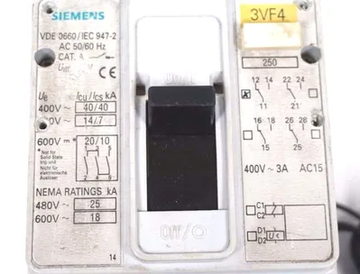 USED SIEMENS 3VF4231-1DH41-0AB1 CIRCUIT BREAKER 3VF42311DH410AB1