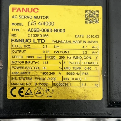 Used FANUC A06B-0063-B003 Misc Industrial Equipment California US | Davliegogo LLC #1729781