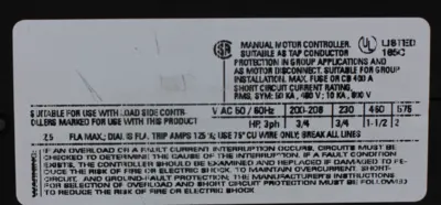 USED SIEMENS 3RV1011-1CA10