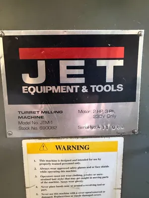 1994 JET JTM-1 Vertical Mills | Kurt Tabor (2)