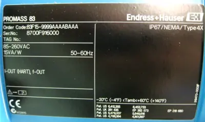 NEW Endress+Hauser 83F15-9999AAAABAAA