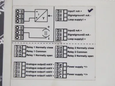 Endress+Hauser RMA 422 Process Transmitter 90-253 VAC 11VA 4 - 20 mA I/O Used
