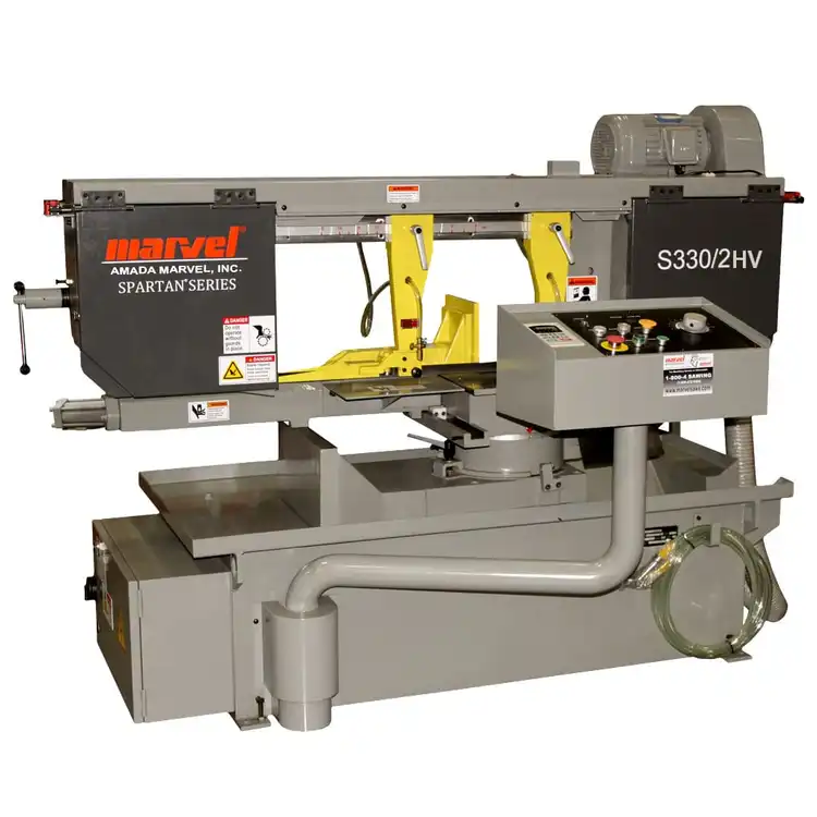 New | in-Stock MARVEL MARVEL SEMI-AUTOMATIC MITERING HORIZONTAL BANDSAW Horizontal Band Saws Manitoba CA | Empire Machinery & Tools Ltd. #1359758