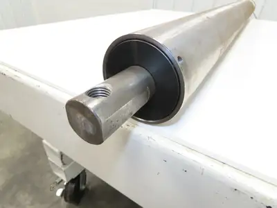 PPI Hytrol 914.R7S49T Conveyor Take-Up Pulley 4"x 49"BW 1-9/16" Shaft Crowned