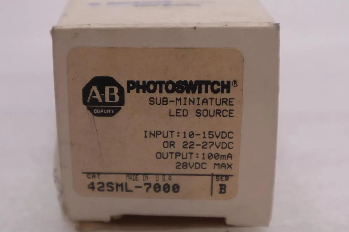 Allen Bradley 42SML-7000 Photoswitch Sub-Miniature LED Source NEW OPEN BOX K2816