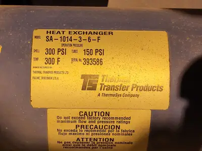 USED THERMAL TRANSFER PRODUCTS SA-1014-3-6-F