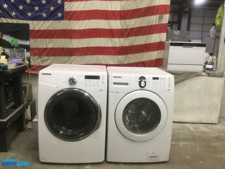 Used SAMSUNG FRONT LOAD WASHER AND ELECTRIC  STEAM DRYER SET ENERGY STAR HIGH EFFICIENCY Residential Appliances | Miedema Asset Management Group #552432