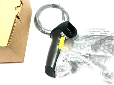 USED ZEBRA BARCODE SCANNER USB KIT, W/ STAND