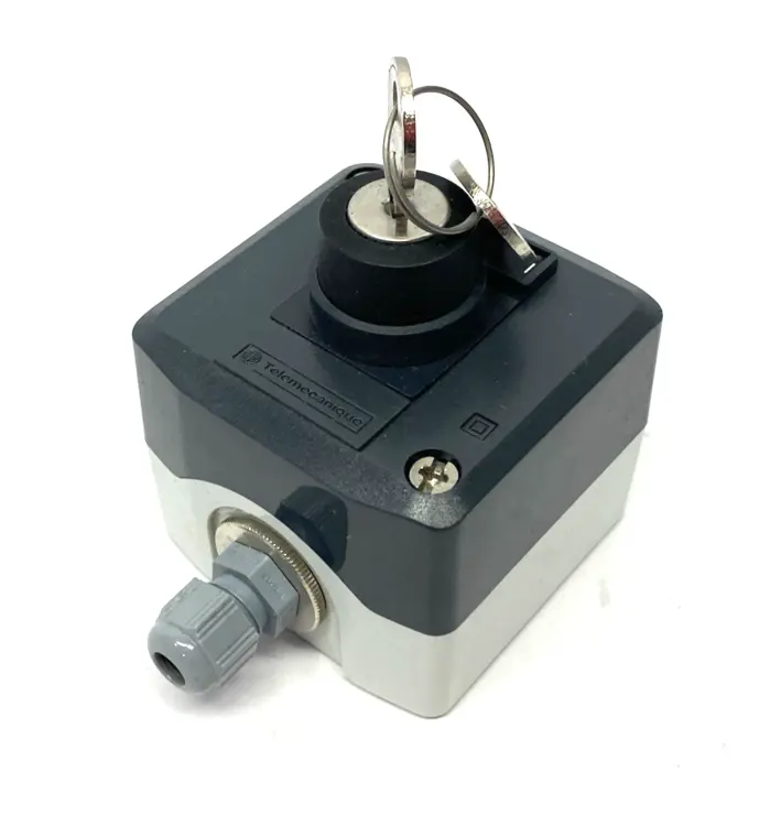 Used Knapp Switch H.M. Keyed Switch, Plastic Enclosure, CABLE CUT Switch Parts Michigan US | Maverick Industrial Sales #1401249